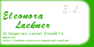 eleonora lackner business card